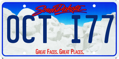SD license plate 0CTI77