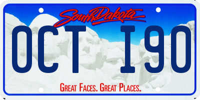 SD license plate 0CTI90