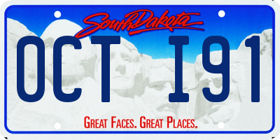 SD license plate 0CTI91