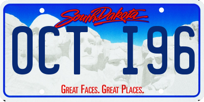 SD license plate 0CTI96