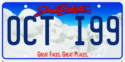 SD license plate 0CTI99