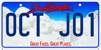 SD license plate 0CTJ01