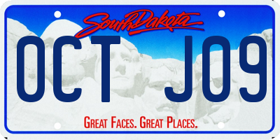 SD license plate 0CTJ09
