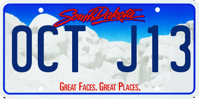 SD license plate 0CTJ13