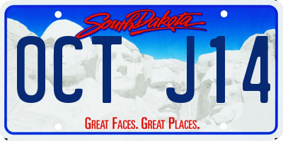 SD license plate 0CTJ14