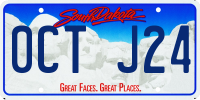 SD license plate 0CTJ24