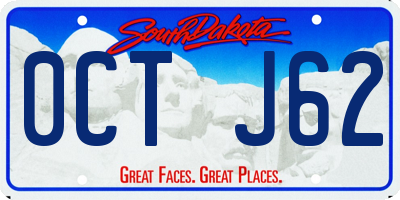 SD license plate 0CTJ62