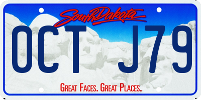 SD license plate 0CTJ79