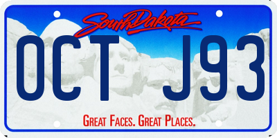 SD license plate 0CTJ93