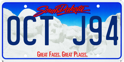 SD license plate 0CTJ94