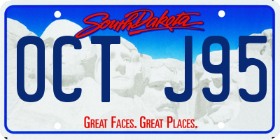 SD license plate 0CTJ95
