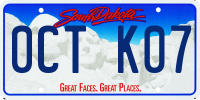SD license plate 0CTK07