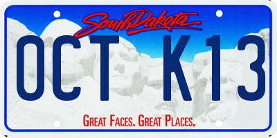 SD license plate 0CTK13