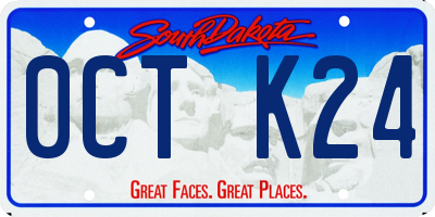 SD license plate 0CTK24