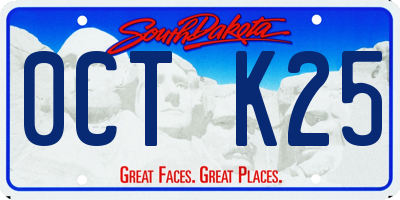 SD license plate 0CTK25