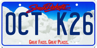 SD license plate 0CTK26