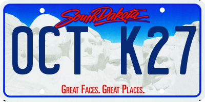 SD license plate 0CTK27