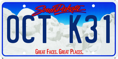SD license plate 0CTK31