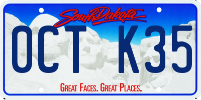SD license plate 0CTK35