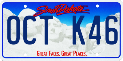 SD license plate 0CTK46