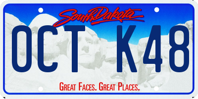 SD license plate 0CTK48