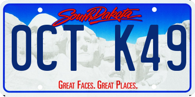 SD license plate 0CTK49