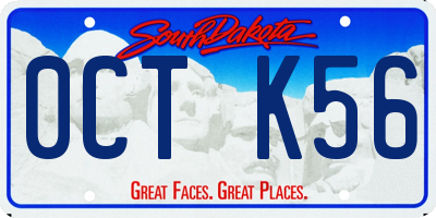 SD license plate 0CTK56