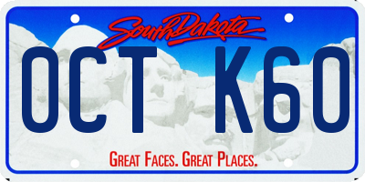 SD license plate 0CTK60
