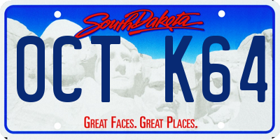 SD license plate 0CTK64