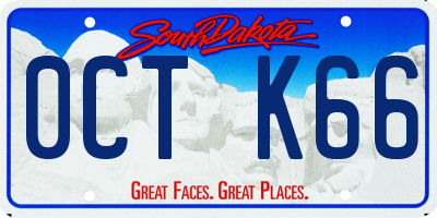 SD license plate 0CTK66