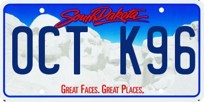 SD license plate 0CTK96