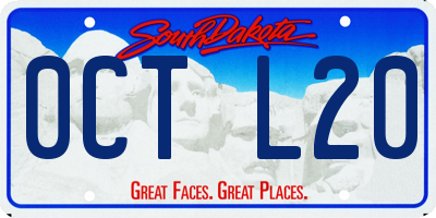 SD license plate 0CTL20