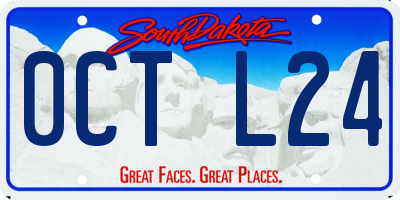 SD license plate 0CTL24