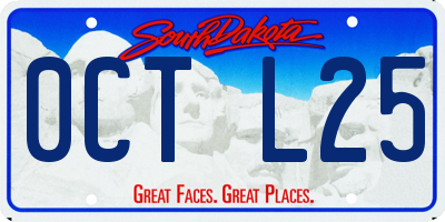 SD license plate 0CTL25
