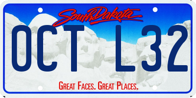 SD license plate 0CTL32