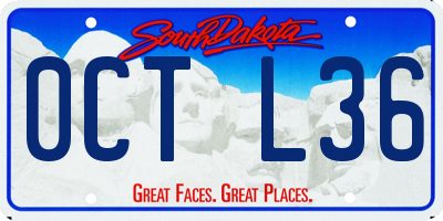 SD license plate 0CTL36