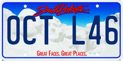 SD license plate 0CTL46
