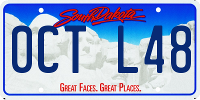 SD license plate 0CTL48
