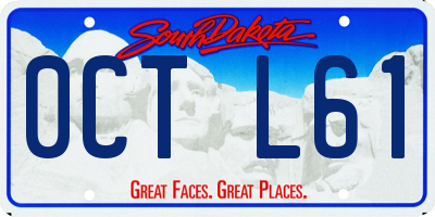 SD license plate 0CTL61