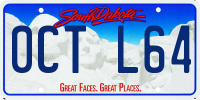 SD license plate 0CTL64