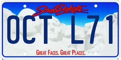 SD license plate 0CTL71