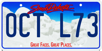 SD license plate 0CTL73