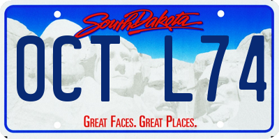 SD license plate 0CTL74