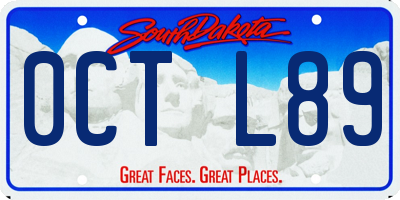SD license plate 0CTL89