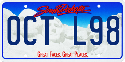 SD license plate 0CTL98