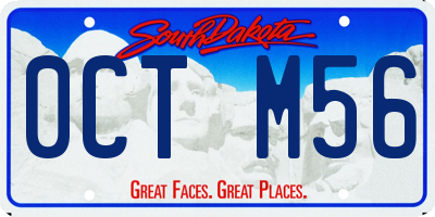 SD license plate 0CTM56
