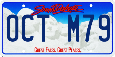 SD license plate 0CTM79