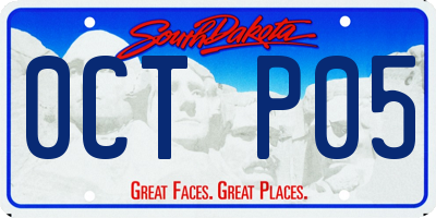 SD license plate 0CTP05