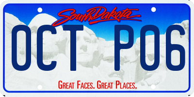 SD license plate 0CTP06