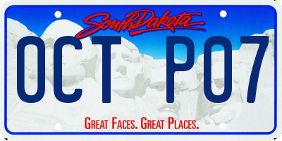 SD license plate 0CTP07